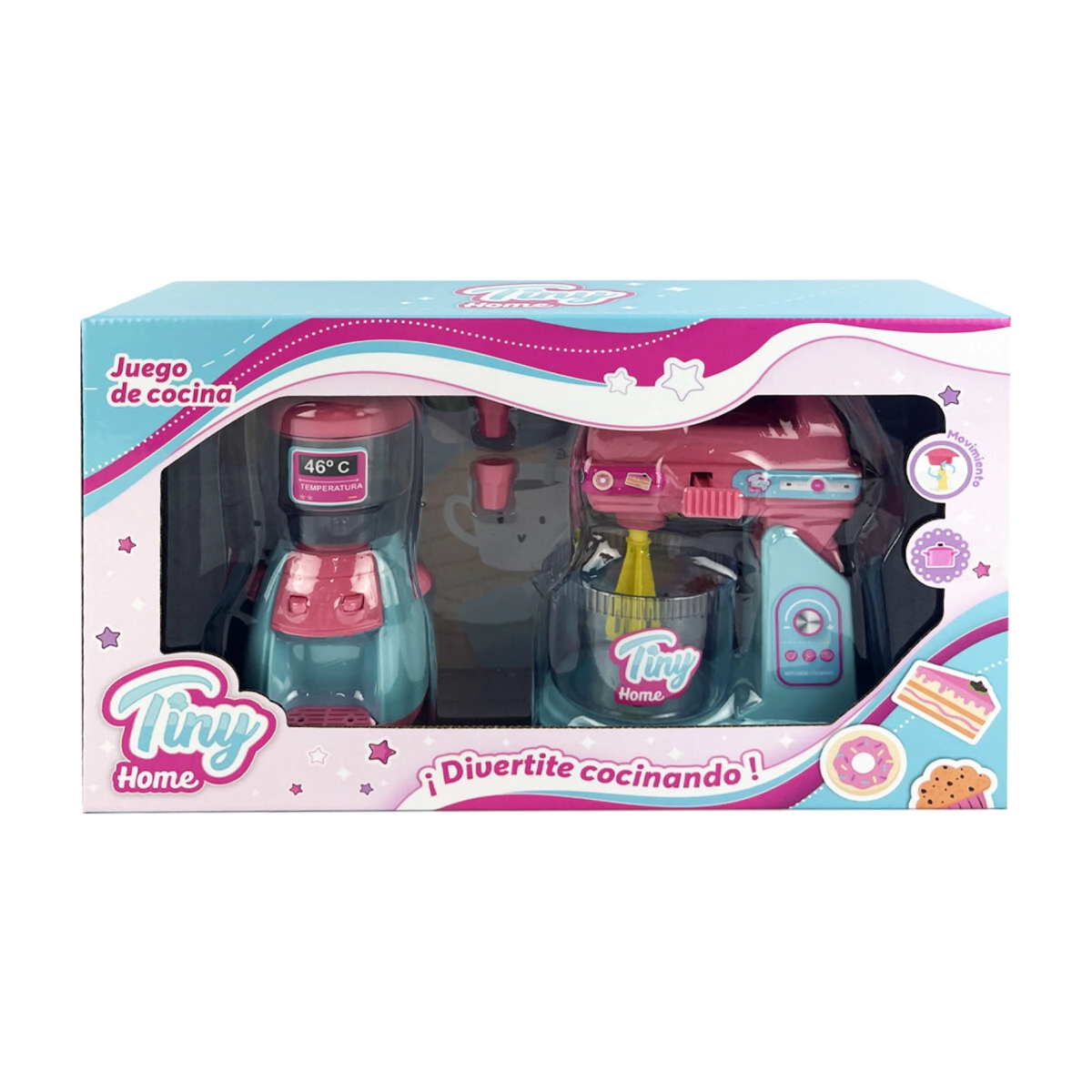 SET COCINA DISPENSER + BATIDORA TINY HOME 31x18x9 CM