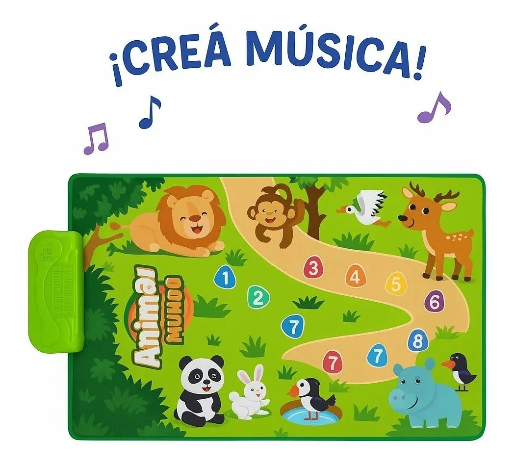 ALFOMBRA PARA BEBES CAMINO DE ANIMALES C/ MUSICA 69x44x1 CM