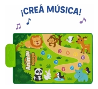 ALFOMBRA PARA BEBES CAMINO DE ANIMALES C/ MUSICA 69x44x1 CM