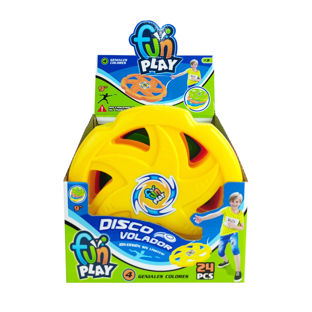 DISCO ESTRELLA VOLADOR 23 CM FUN PLAY
