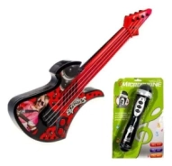 SUPER SET DE GUITARRA Y MICROFONO A PILAS 43,5x5,5x32 CM