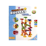 SUPER CARRERA DE BOLITAS 74 PIEZAS 24x18x8 CM