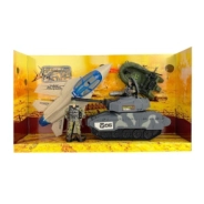 MEGA SET CON AVION, TANQUE DE GUERRA 43x10,5x24,5CM