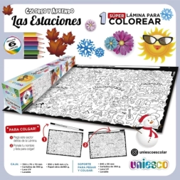 LAMINA PARA COLOREAR 95 x 70 CM SURTIDO UNIESCO