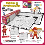 LAMINA x2 PARA COLOREAR 64,5 x 47,5 CM SURTIDO