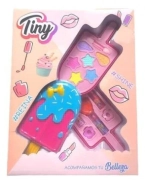 SET DE MAQUILLAJE PALETA HELADO Y ESMALTES ARCOIRIS 21x28x6 CM