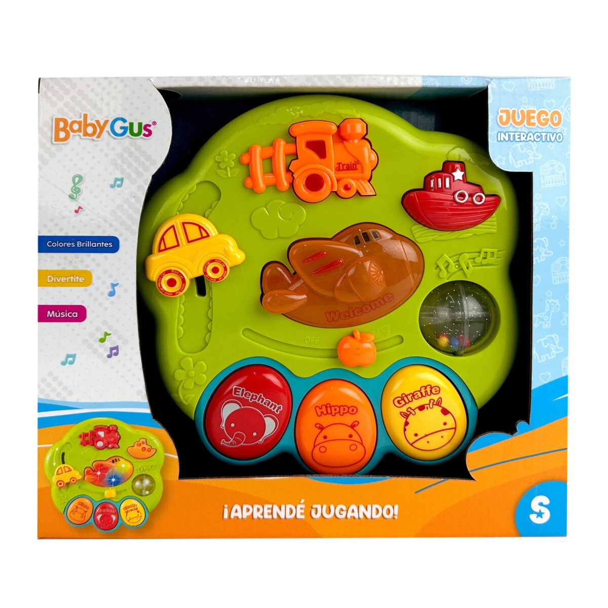 JUEGO DE APRENDIZAJE PARA BEBES 36x18x25 CM