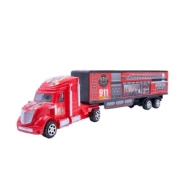 CAMION DE BOMBEROS A FRICCION 9 PIEZAS