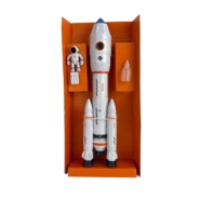 COHETE EXPLORADOR CON ASTRONAUTA CON LUZ Y SONIDO 17x6x38 CM