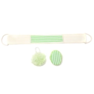 SET DE DUCHA X3 SPA ESPONJA, POM POM, ESPONJA DE ESPALDA