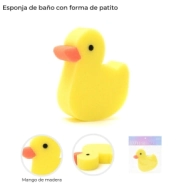 ESPONJA DE BAÑO CON FORMA DE PATITO