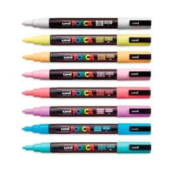 MARCADORES POSCA 5M PUNTA GRUESA ESTUCHE X8 SOFT