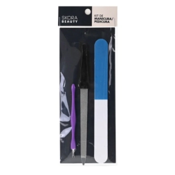 SET UÑAS MANICURIA Y PEDICURIA x3 SKORA