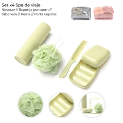 SET x4 SPA DE VIAJE CON NECESER SKORA