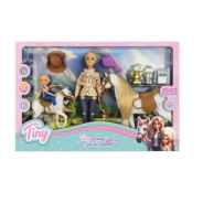 MU&Ntilde;ECA TINY Y LUCY EN SUS CABALLOS 42x7,5x32 CM