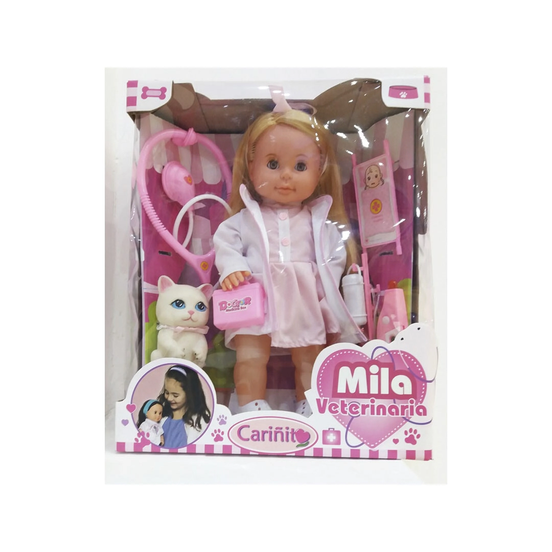 MILA VERTERINARIA CON MASCOTA