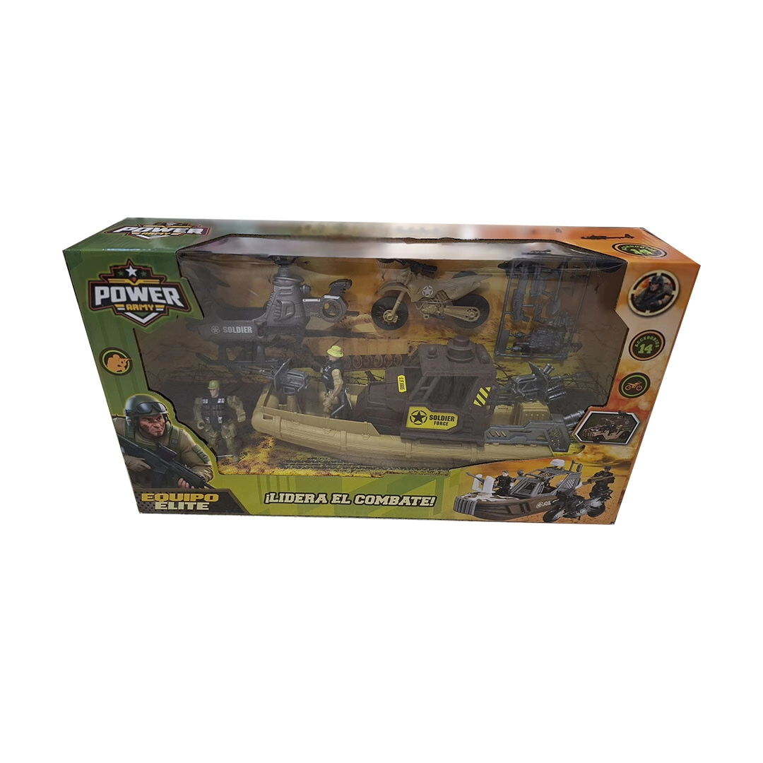 SUPER LANCHA MILITAR 50x10,5x28,5 CM