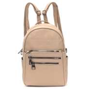 MOCHILA NADOR DOBLE CORREA BEIGE SKORA 32x27x12CM