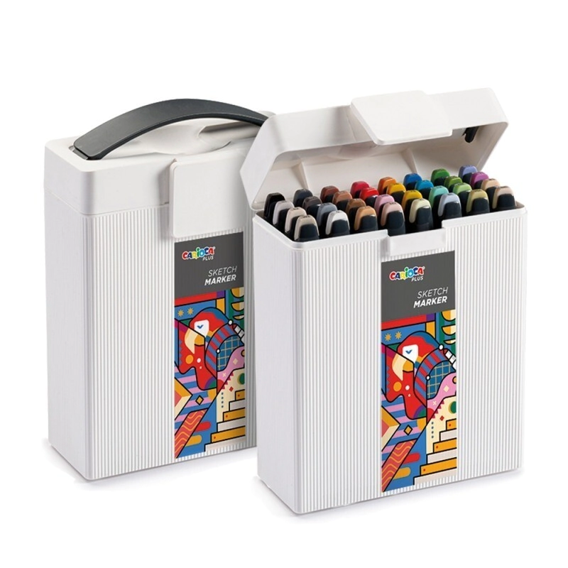 MARCADORES SKETCH DOBLE PUNTA BOX SURTIDOS X 32 CARIOCA