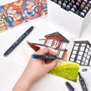 MARCADORES SKETCH DOBLE PUNTA BOX SURTIDOS X 80 CARIOCA