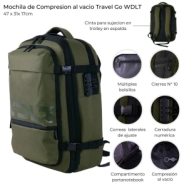 MOCHILA DE COMPRESION AL VACIO TRAVEL GO WDLT 47x31x17 CM