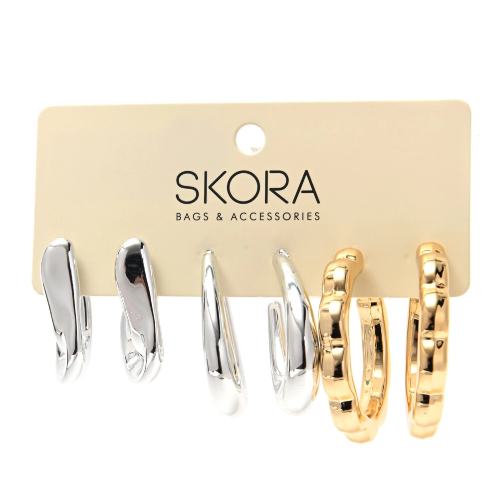 SET 3 AROS ARGOLLA SKORA