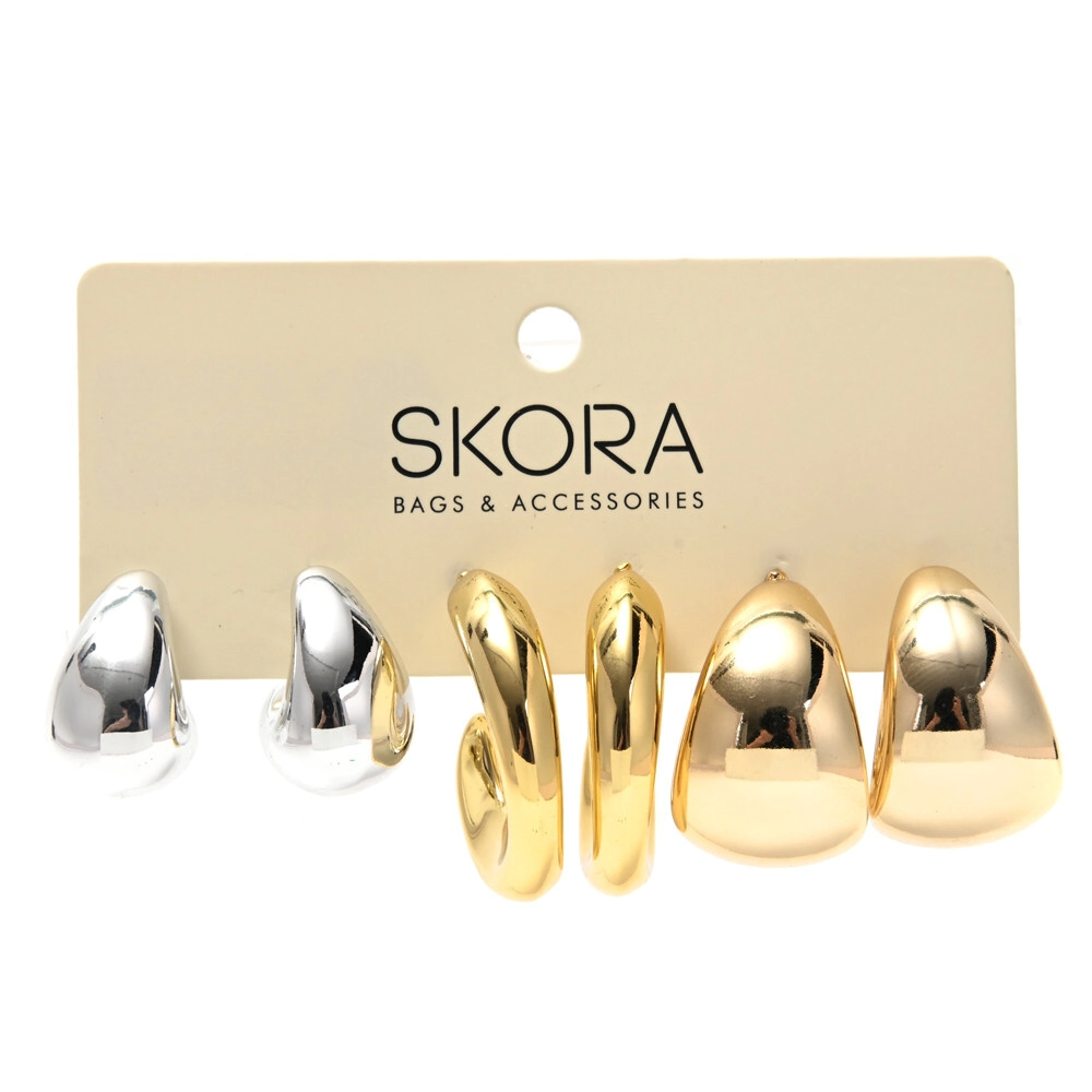 SET 3 AROS ARGOLLA SKORA