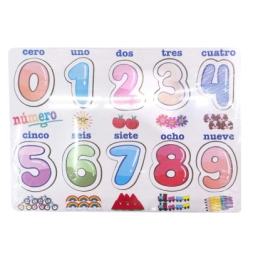 JUEGO DE NUMEROS DE MADERA 22x30 CM