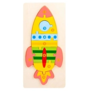 JUEGO DIDACTICO DE ENCASTRE VEHICULOS 30x15x1 CM