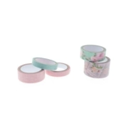 WASHITAPE BOX 5 ROLLOS DE 4 Mts ROSES EDITION IBICRAFT