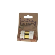 WASHITAPE DISPLAY 3 ROLLOS DE 5 Mts GOLD IBICRAFT
