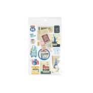 STICKERS 15x24 CM TRAVEL IBICRAFT