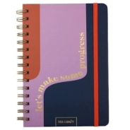 CUADERNO SPIRIT ESPIRAL 60HJS + STICKERS 14x20 CM IBICRAFT