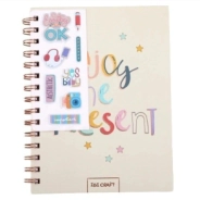 CUADERNO SPIRIT ESPIRAL 80HJS + STICKERS 3D JOY CM IBICRAFT