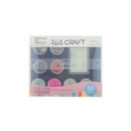 EMBOSSING SET: MARCADOR / ALMOHADILLA / 8  FRASCOS x 5 GRS IBICRAFT