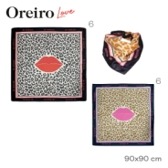 PAÑUELO OREIRO LOVE 90x90 CM