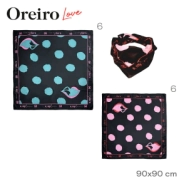 PAÑUELO OREIRO LOVE 90x90 CM