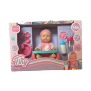 BEBOTE TINY CON PLATO DE COMIDA Y MAMADERA 29CM