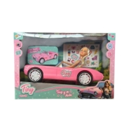 MUÑECA TINY Y SU AUTO DEPORTIVO 35,5x19x21 CM