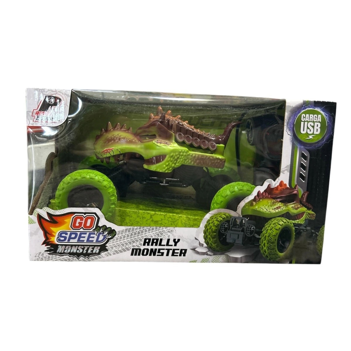 AUTO DINO RADIO CONTROL RUEDAS DE GOMA 29x16x15 CM