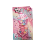SET DE MAQUILLAJE MINI CUP CAKE ARCOIRIS 18,5x30x3,5 CM
