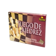 AJEDREZ BISONTE TABLERO 34x34 CM PIEZAS MADERA