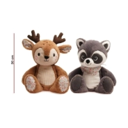 PELUCHE ZORRO/MAPACHE/RENO 30CM SURTIDO PHI PHI TOYS