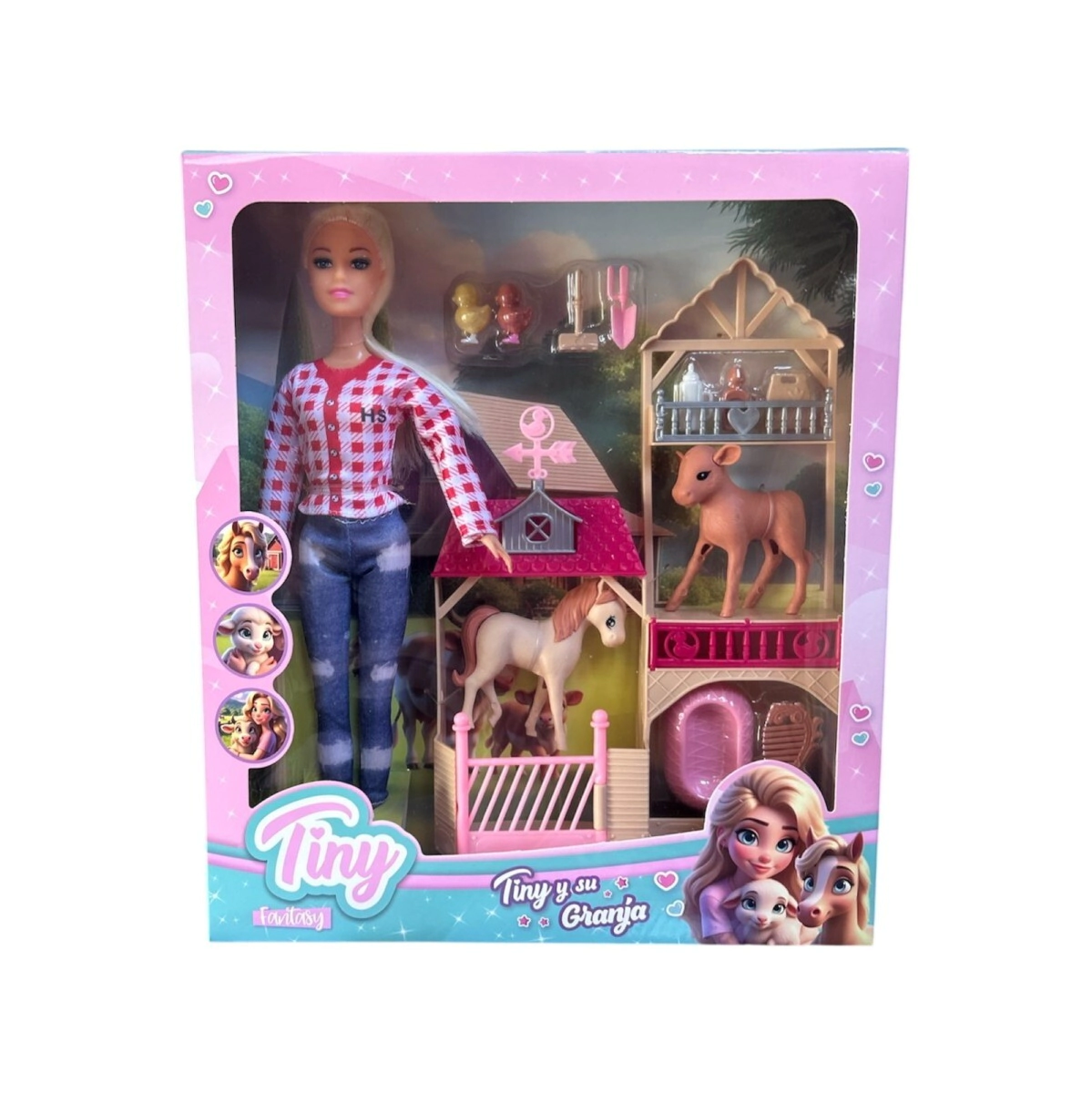 MU�ECA TINY Y SU GRANJA 28x6x32 CM