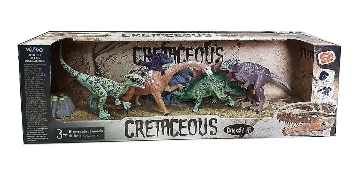 Set Dinosaurio Cretaceous c/6 pzas