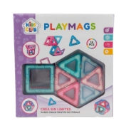 JUEGO DE BLOQUES MAGNETICOS 14 PIEZAS 22x22x5 CM