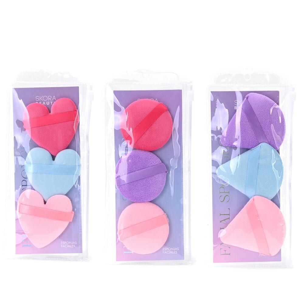 SET ESPONJAS BLENDER COLORES PASTEL X3 SKORA