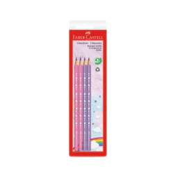 ECOLAPICES DE COLORES UNICORNIO X4 FABER CASTELL