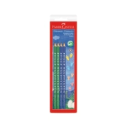 ECOLAPICES DE COLORES DINOSAURIO X4 FABER CASTELL
