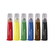 MARCADOR ULTRALAVABLE EXTRA JUMBO X6 FABER CASTELL